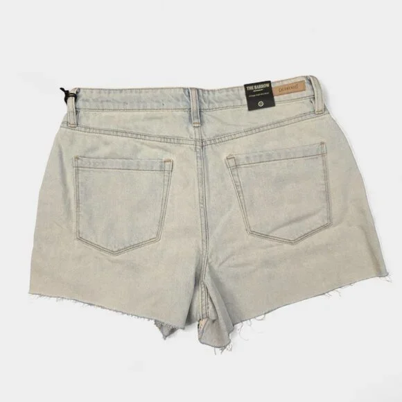 BlankNYC The Barrow High Rise Crochet Front Cutoff Shorts 30 Granny Square NWT - Picture 6 of 11